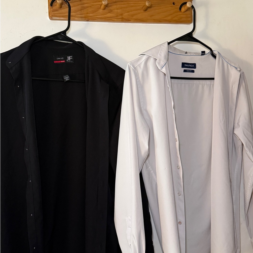 Set of men’s small button down shirts